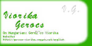viorika gerocs business card